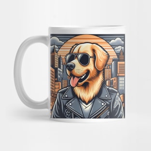 Golden Retriever City Bad Boy Edition Mug